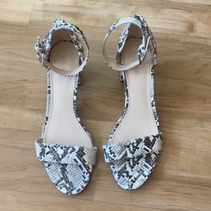 Snake print heels comfortable !!